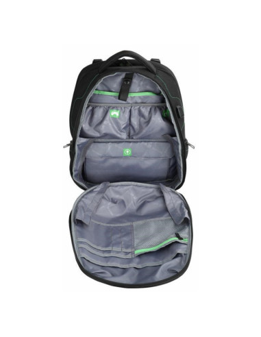 BL-BBS-3331GE,Rucsac BESTLIFE Gaming Assailant, 50x32x23cm, compartiment laptop 17 inch anti-vibratie, Negru/verde