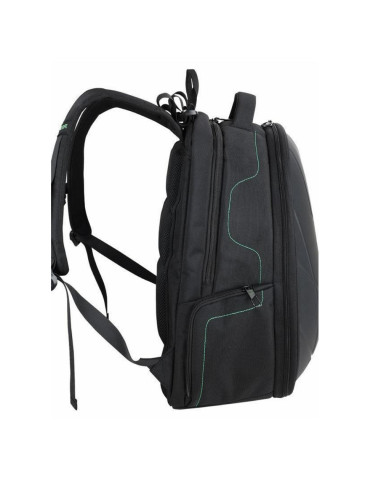 BL-BBS-3331GE,Rucsac BESTLIFE Gaming Assailant, 50x32x23cm, compartiment laptop 17 inch anti-vibratie, Negru/verde