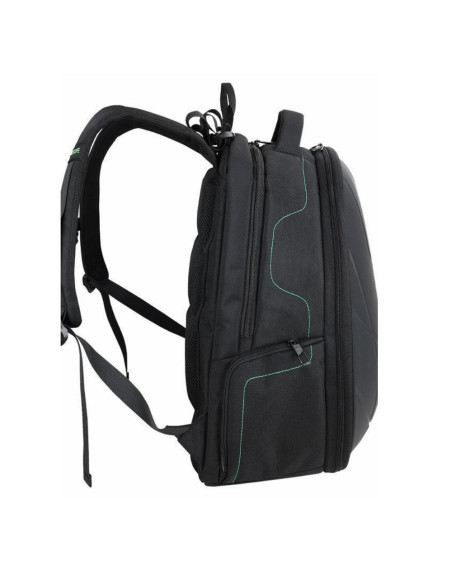 BL-BBS-3331GE,Rucsac BESTLIFE Gaming Assailant, 50x32x23cm, compartiment laptop 17 inch anti-vibratie, Negru/verde