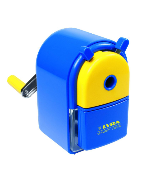 LR-007321790,Ascutitoare mecanica, plastic, LYRA - Albastru/galben