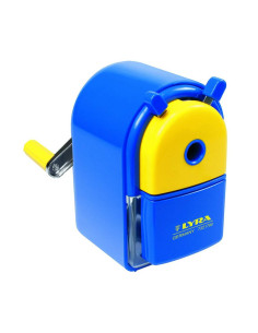 LR-007321790,Ascutitoare mecanica, plastic, LYRA - Albastru/galben 2