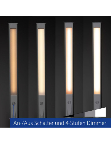 MA-82026-02,Lampa de birou, cu LED si sistem de prindere, MAUL Pirro - alba