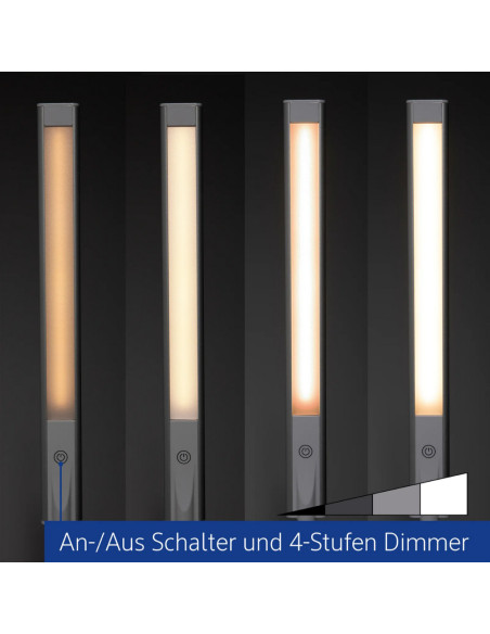 MA-82026-02,Lampa de birou, cu LED si sistem de prindere, MAUL Pirro - alba