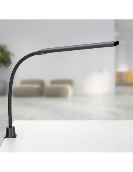 MA-82026-90,Lampa de birou, cu LED si sistem de prindere, MAUL Pirro - Neagra