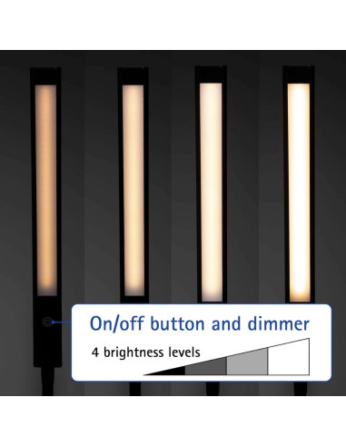 MA-82026-90,Lampa de birou, cu LED si sistem de prindere, MAUL Pirro - Neagra