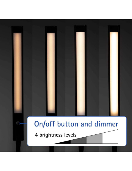 MA-82026-90,Lampa de birou, cu LED si sistem de prindere, MAUL Pirro - Neagra