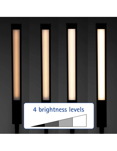 MA-82027-90,Lampa de birou, cu LED, MAUL Pirro - Neagra