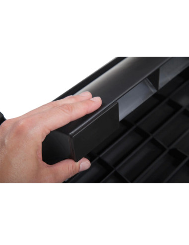 MA-90125-90,Suport pentru picioare, din plastic cauciucat, ajustabil (x4), 37x25 cm, MAUL Solid - Negru