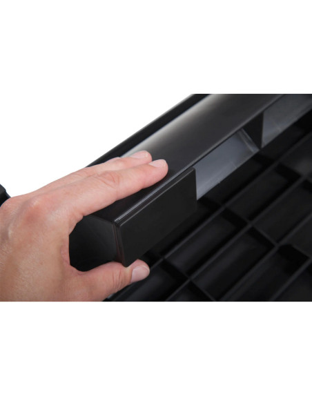 MA-90125-90,Suport pentru picioare, din plastic cauciucat, ajustabil (x4), 37x25 cm, MAUL Solid - Negru