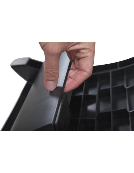 MA-90125-90,Suport pentru picioare, din plastic cauciucat, ajustabil (x4), 37x25 cm, MAUL Solid - Negru