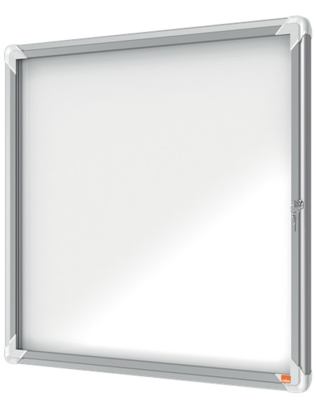 NB-1902558,Avizier NOBO Premium Plus, interior, otel emailat, 6x A4, cu usa si cheie, magnetic, Alb