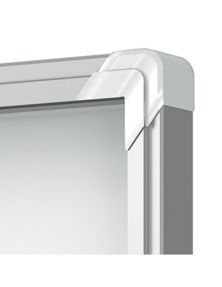 NB-1902558,Avizier NOBO Premium Plus, interior, otel emailat, 6x A4, cu usa si cheie, magnetic, Alb