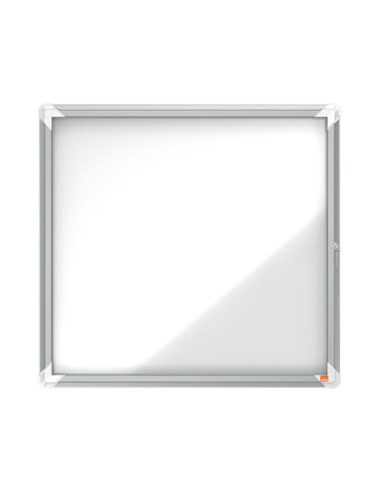 NB-1902558,Avizier NOBO Premium Plus, interior, otel emailat, 6x A4, cu usa si cheie, magnetic, Alb