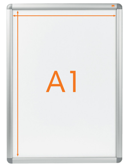 NB-1902211,Rama pentru perete NOBO, aluminiu, cu clip, A1, Gri