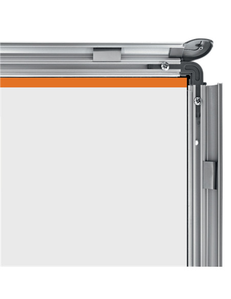 NB-1902212,Rama pentru perete NOBO, aluminiu, cu clip, A2, gri