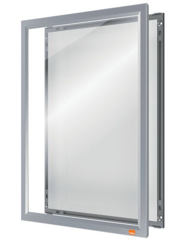 NB-1915578,Rama pentru perete NOBO Impression Pro, aluminiu, cu clip, A4, gri