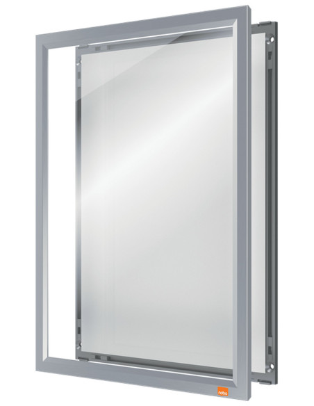 NB-1915578,Rama pentru perete NOBO Impression Pro, aluminiu, cu clip, A4, gri