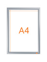 NB-1915578,Rama pentru perete NOBO Impression Pro, aluminiu, cu clip, A4, gri
