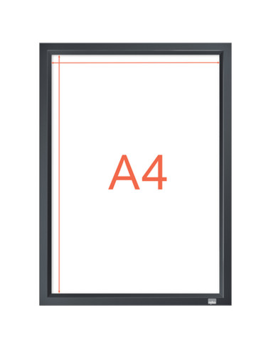 NB-1915579,Rama pentru perete NOBO Impression Pro, aluminiu, cu clip, A4, grafit
