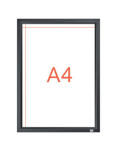 NB-1915579,Rama pentru perete NOBO Impression Pro, aluminiu, cu clip, A4, grafit