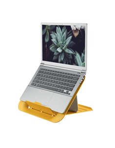 Suport ergonomic pentru laptop LEITZ Ergo Cosy, ajustabil, Galben chihlimbar