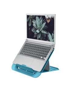 Suport ergonomic LEITZ Ergo Cosy, pentru laptop, ajustabil, Albastru celest
