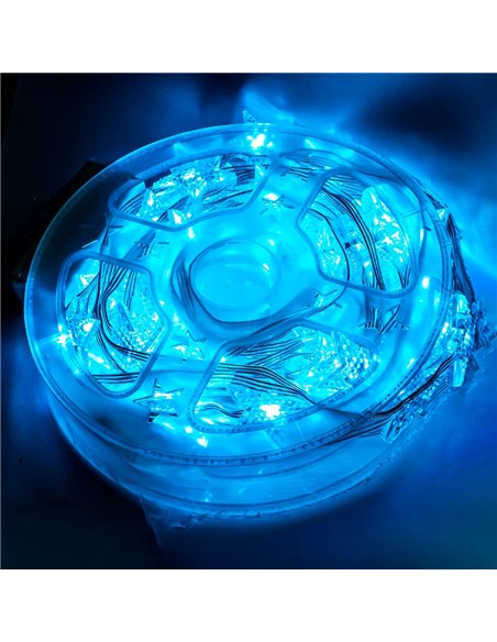 Instalatie pom Craciun, 60 becuri, 10 M, Motiv steluta