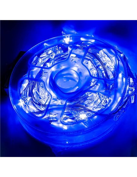 Instalatie pom Craciun, 60 becuri, 10 M, Motiv steluta