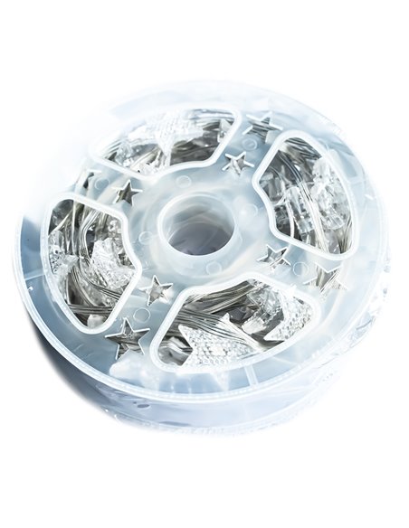 Instalatie pom Craciun, 60 becuri, 10 M, Motiv steluta