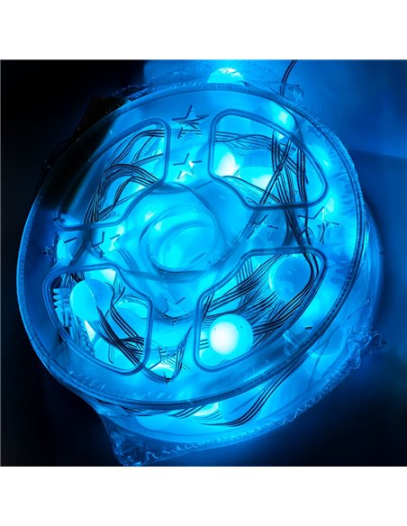 Instalatie pom Craciun, 60 becuri, 10 M, Motiv bec