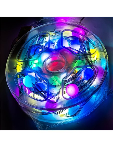 Instalatie pom Craciun, 60 becuri, 10 M, Motiv bec