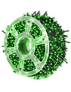 Instalatie pom Craciun, 240 becuri, 50 m, Verde