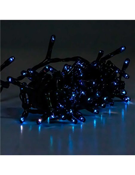 Instalatie pom Craciun, 200 becuri led, Albastra