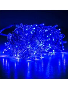 Instalatie pom Craciun, 140 becuri xenon, 11 M, Albastra