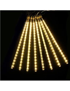 Instalatie de exterior, 8 turturi, 50 cm, Lumina calda