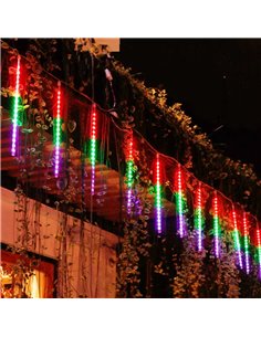 Instalatie de exterior, 8 turturi, 50 cm, Multicolora 2