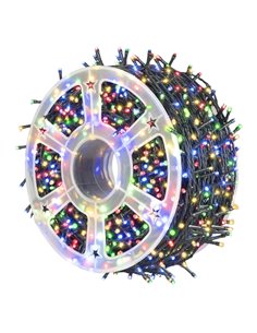 Instalatie pom Craciun, 240 becuri, 50 m, Multicolora