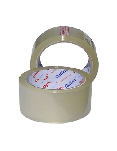 Banda adeziva transparenta Optima, 72 mm x 60 M, 38 microni