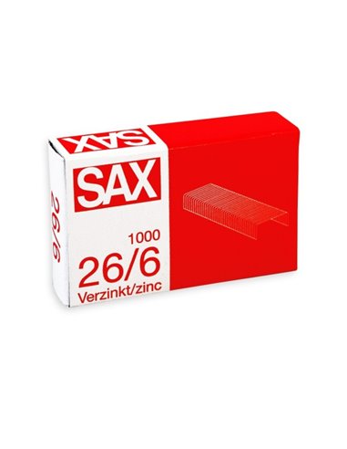 Capse SAX 26/6 zinc, 25 coli, 1000 bucati