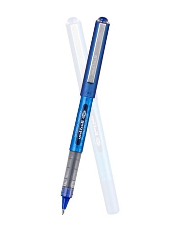 Roller UNI-BALL EYE 157DE, 70% plastic reciclat, 0.7 mm, Albastru