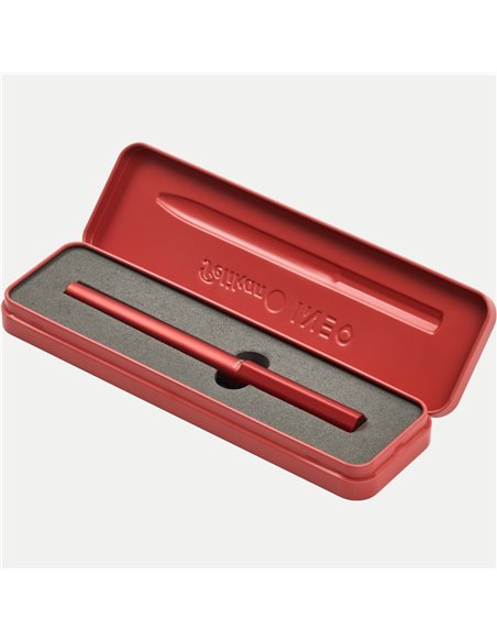 Stilou Ineo elements, penita M, in cutie metalica pentru cadou, Fiery red