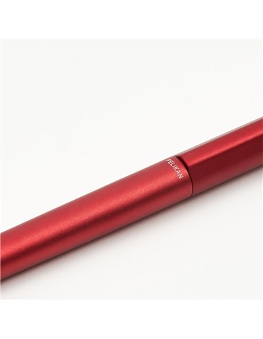 Stilou Ineo elements, penita M, in cutie metalica pentru cadou, Fiery red