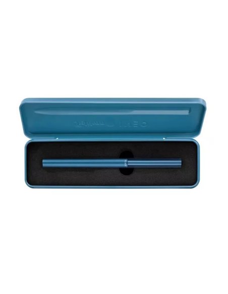 Stilou Ineo elements, penita M, in cutie metalica pentru cadou, Ocean blue