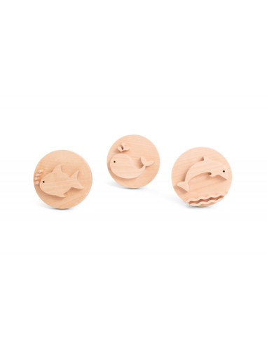 GA511,Stampile din lemn pentru nisip, BS Toys