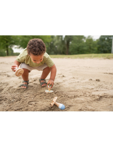 GA511,Stampile din lemn pentru nisip, BS Toys