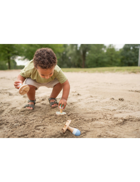 GA511,Stampile din lemn pentru nisip, BS Toys