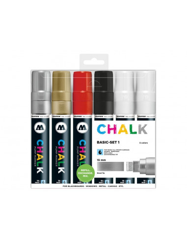 Chalk Marker Basic-Set 1 (15 mm),MLW128