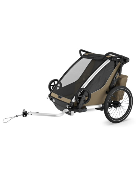 TA10201037,Carucior multisport double Thule Chariot Cross 2, Faded Khaki