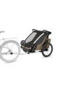 TA10201037,Carucior multisport double Thule Chariot Cross 2, Faded Khaki