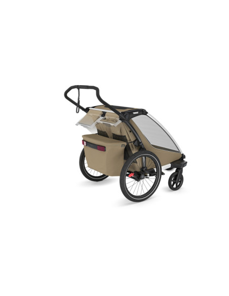 TA10201037,Carucior multisport double Thule Chariot Cross 2, Faded Khaki